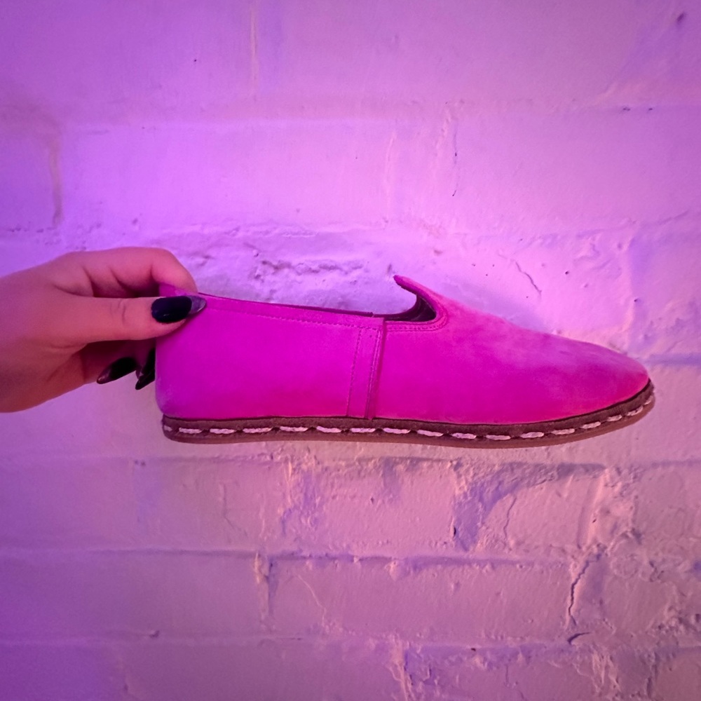 Pink Seude Turkish Shoes (Size 37)